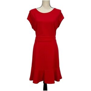 LOFT Vibrant Red Mini Dress